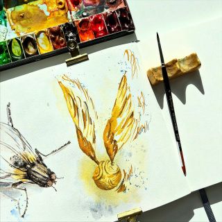 24. Harry Potter - zlatonka se mi vždy vybaví když si vzpomenu na tuto knižní a filmovou sérii. #petrahorcickova...