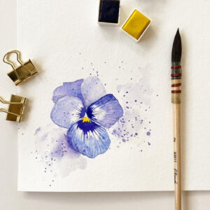 Struktura akvarelového papíru